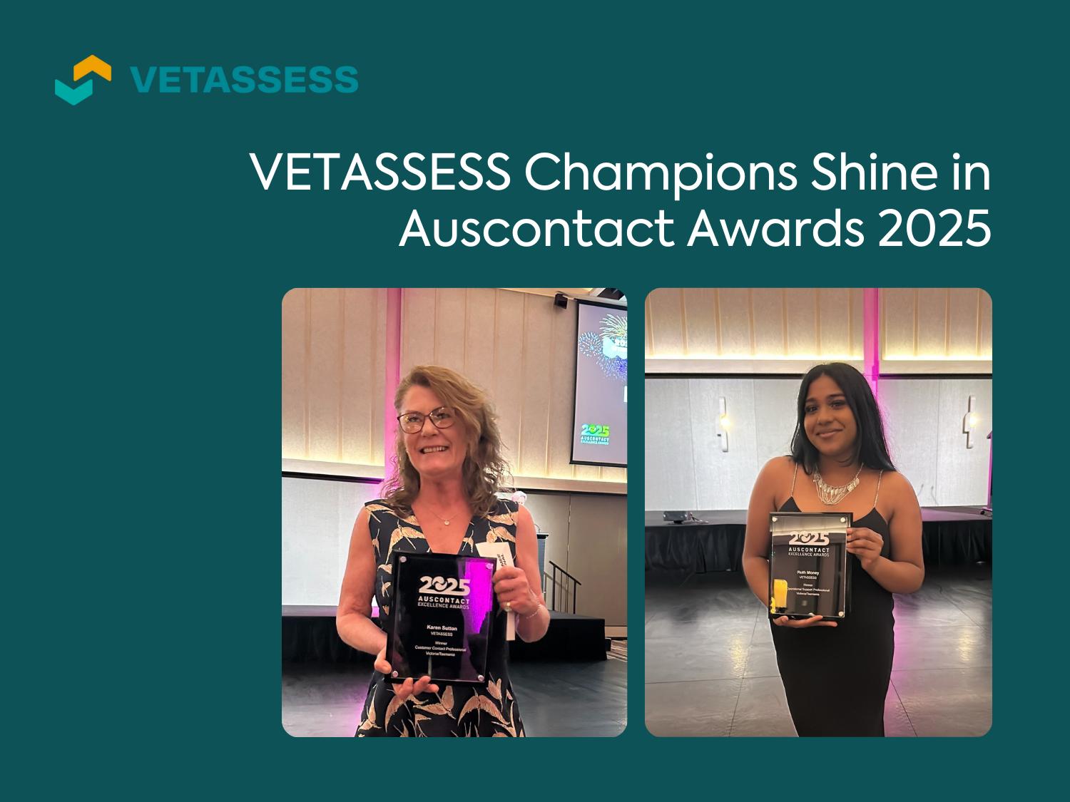 Auscontact Awards 2025 VETASSESS Winners