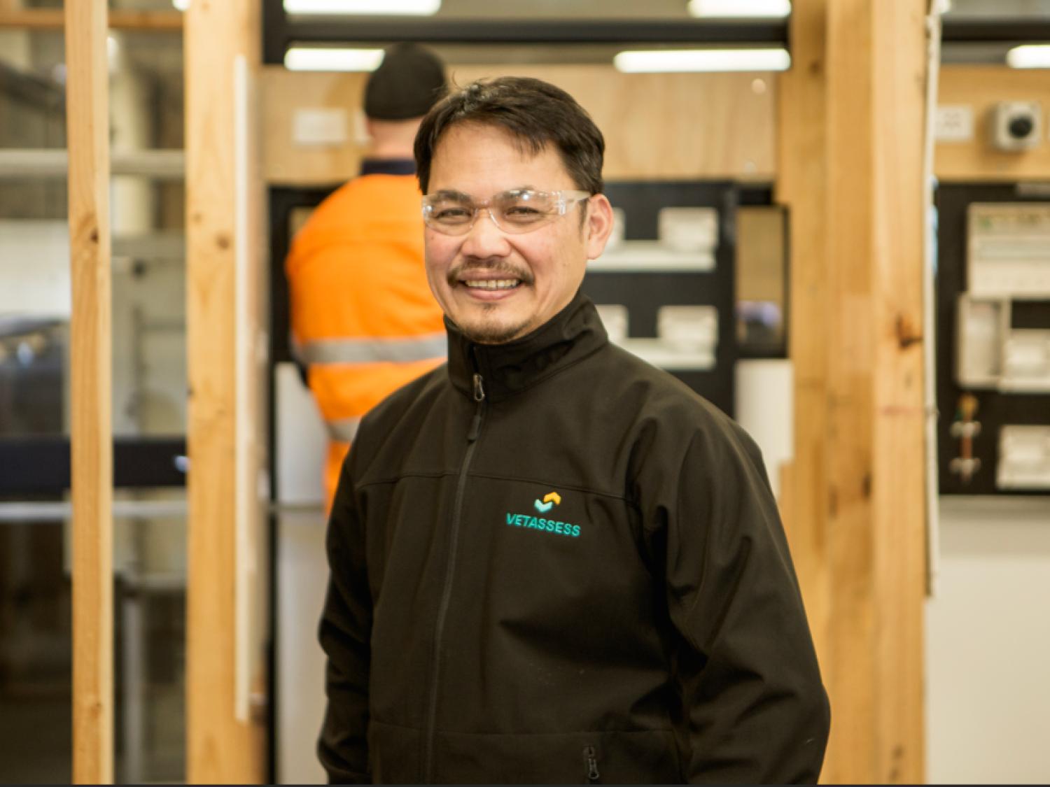 Michael Nuestro migrant electrician to skills assesor